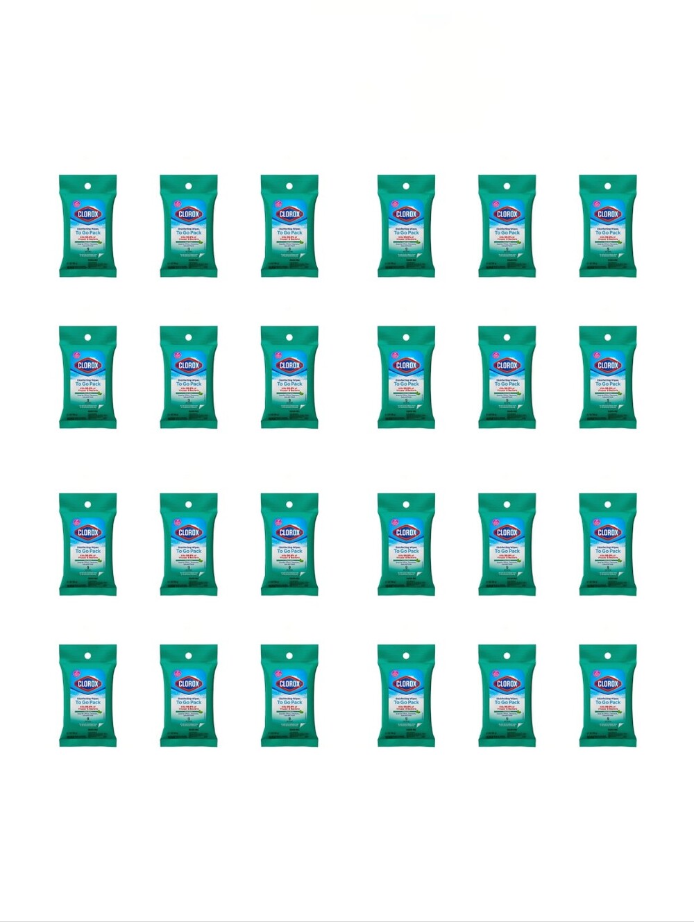 24 Packs of 9 count Clorox To Go Wipes - 216 wipes total